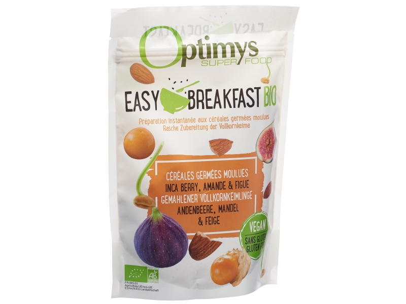 OPTIMYS Easy Breakfast Bio Inca berry, Amande et Figue sachet 350 g
