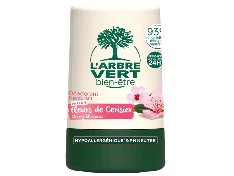 L'ARBRE VERT déodorant eco roll-on fleur cerisier 50ml