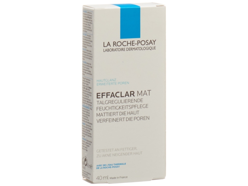 LA ROCHE-POSAY Effaclar Mat soin hydratant sébo-régulateur visage peaux grasses 40 ml