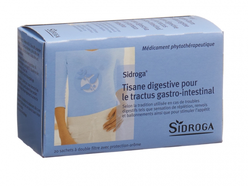 SIDROGA Tisane digestive pour le tractus gastro-intestinal 20 sachets 1.5 g